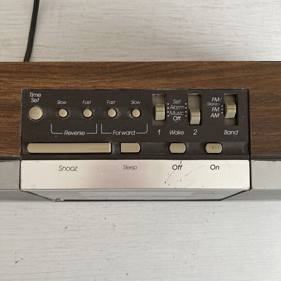 Vintage GE Clock Radio 1978 Am Fm Model No 7-4945A Dual Alarm TESTED - Picture 12 of 12